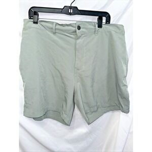 Onia  Woman's Drawstring Pull On  Shorts In Khaki-Green Size: XL 5.5" Inseam